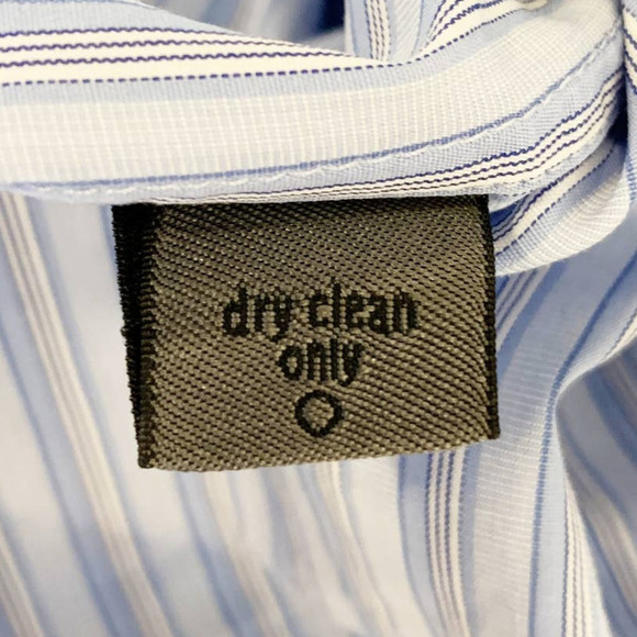 JOHN VARVATOS Blue Striped Button‎ Up Dress Shirt Long Sleeve Mens 41 / 16R - Picture 6 of 10